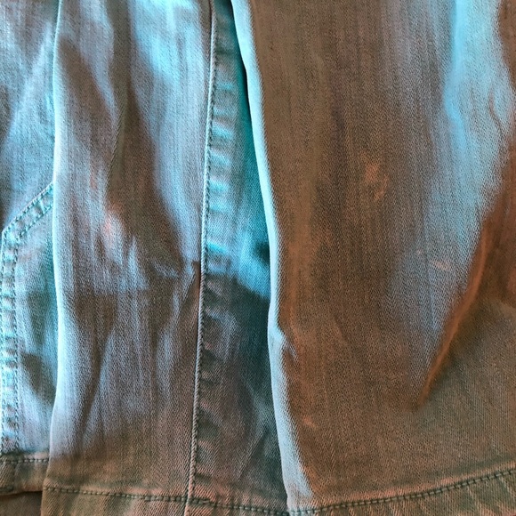 Teal Maternity Pants Ankle Length - Picture 6 of 8